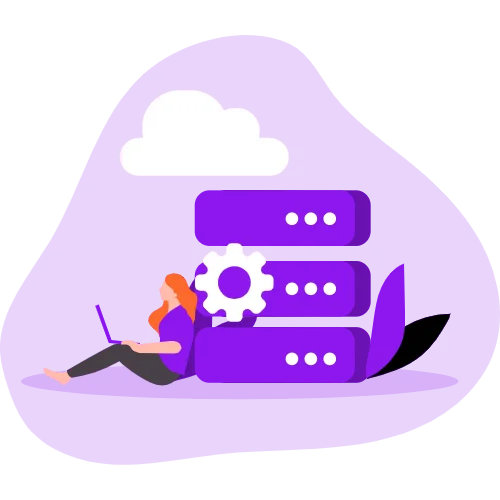 cloud hosting illustration